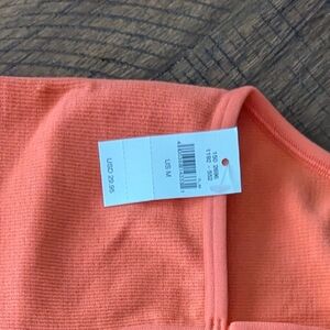 aerie Ribbed Strappy Bralette in Coral